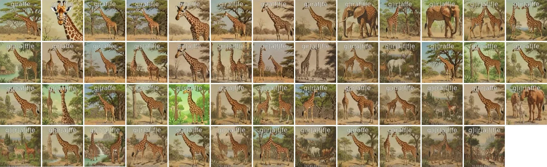 51 Ways to Spell the Image Giraffe — 1